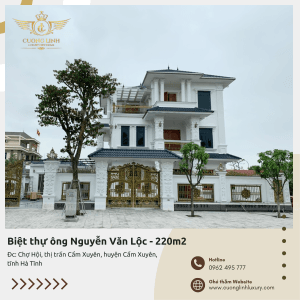 Biệt Thự Tân cổ Điển 3 Tầng Thiết Kế Bởi Kiến Trúc Sư Cường Linh Luxury Ở Cẩm Xuyên Hà Tĩnh