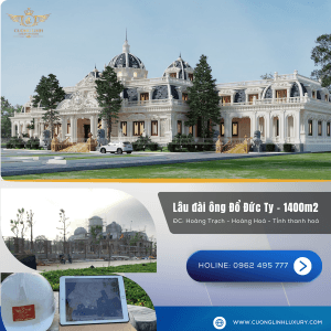 Lâu đài tân cổ điển thiết kế bởi Kiến Trúc Sư Cường Linh Luxury ở Hoàng Hoá tỉnh Thanh Hoá