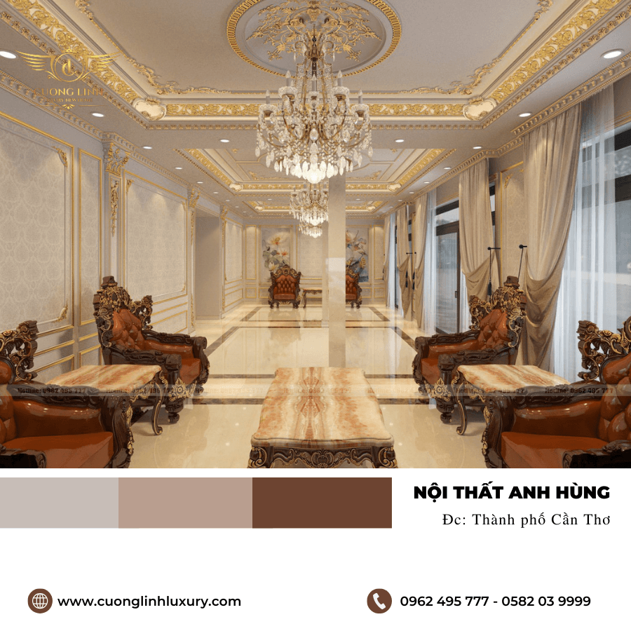 Khám phá sức hấp dẫn của thiết kế nội thất cổ điển tại thành phố Cần Thơ