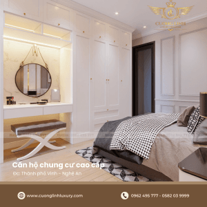Thi Công Nội Thất Căn Hộ Chung Cư Cao cấp Vinh Nghệ An: Sang Trọng và Hiện Đại