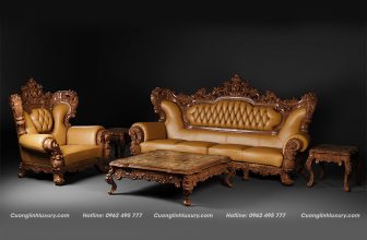 showroom nội thất-tân cổ điển bộ bàn ghế sofa