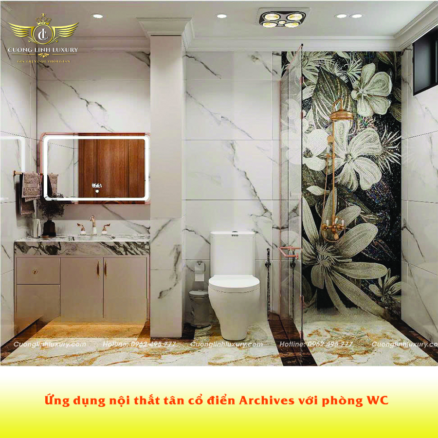 Nội thất tân cổ điển Archives: Nét đẹp vượt thời gian trong thiết kế nhà ở 8 Ứng dụng nội thất tân cổ điển Archives trong phòng tắm